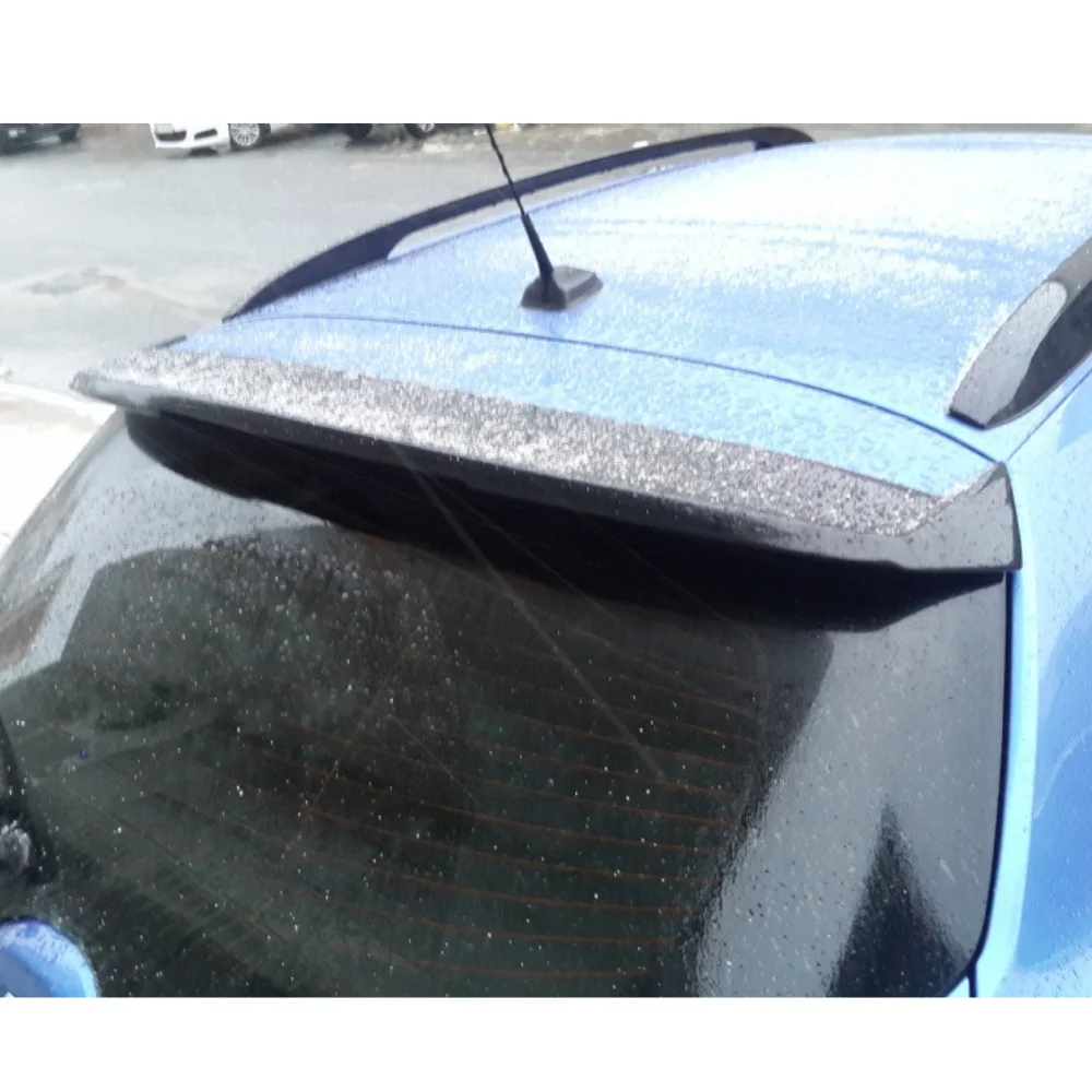 For Renault Megane 3 Tourer Sport Glass Top Spoiler Fiber Material Rear Roof Spoilr Wing Trunk Lip Car Styling Compatible Tuning