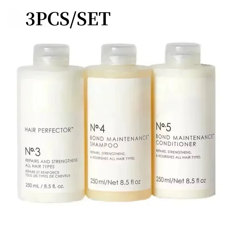 3 Stück Nr. 3/Nr. 4/Nr. 5 Haarpflege set Shampoo Conditioner Reparatur stark gebrochenes Haar pflegende Pflege 250ml