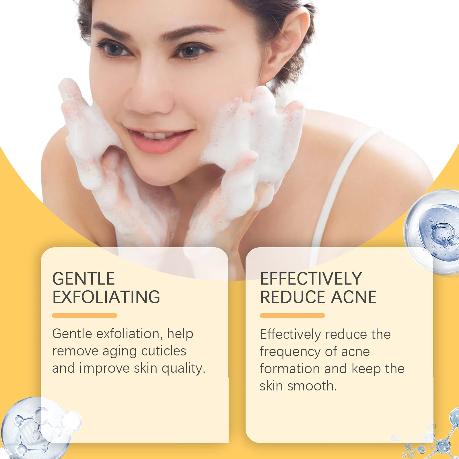 غرب شهر 100 جرام صابون تنظيف الوجه ترطيب تغذي المسام النظيفة تقشير تليين البشرة السيطرة على النفط صابون غسول الوجه اليدوية #5