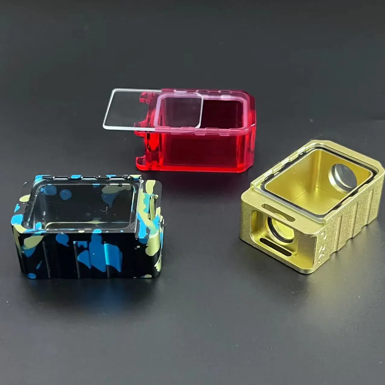 WICK'D PRC-Plateaux de flux d'air en aluminium/acrylique anodisé, style ProRo BoRo, couvercle en verre, joints toriques pour BB BOX, fournitures de bureau