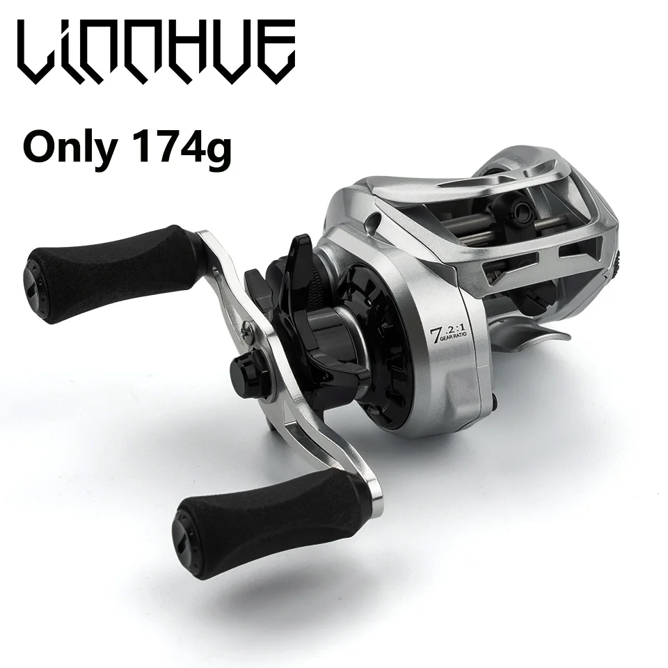LINNHUE FC2000 Carrete Baitcasting ultraligero – Agua salada y carpa