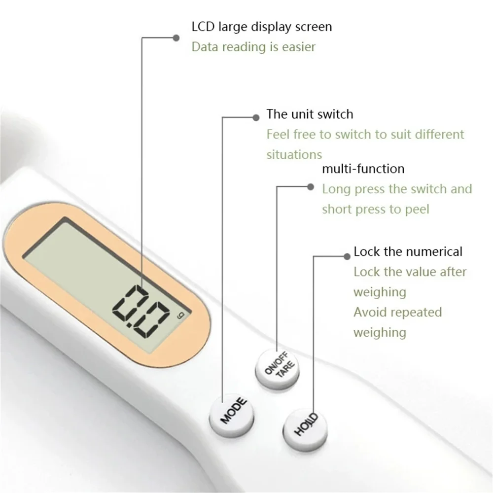 Xiaomi Electronic Kitchen Scale 500G 0.1G Digital วัดแป้งอาหารช้อนดิจิตอลเครื่องมือครัวขนาดเล็กนมกาแฟ