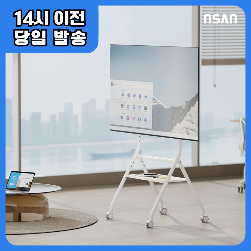 NID-02 large TV electronic blackboard signage 86 inch rack mobile stand