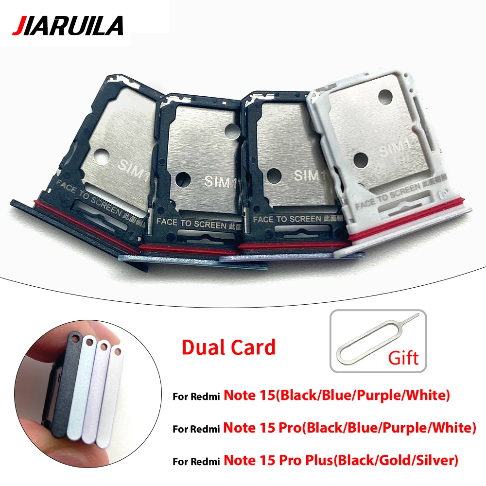 10 PCS For Redmi Note 15 15 Pro 15 Pro Plus SIM Card Tray Slot Holder Adapter Accessories