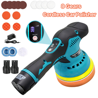 12V Cordless Car Polisher 8 Gears 380W Lithium Electric Polishing wating Machine For Repairing scars Wireless Sander Polish