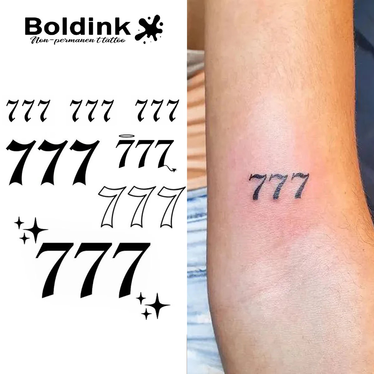 Seven Temporary Tattoo,Lasts To 15 Days New Technology Magic Waterproof Semi Permanent Sticker.