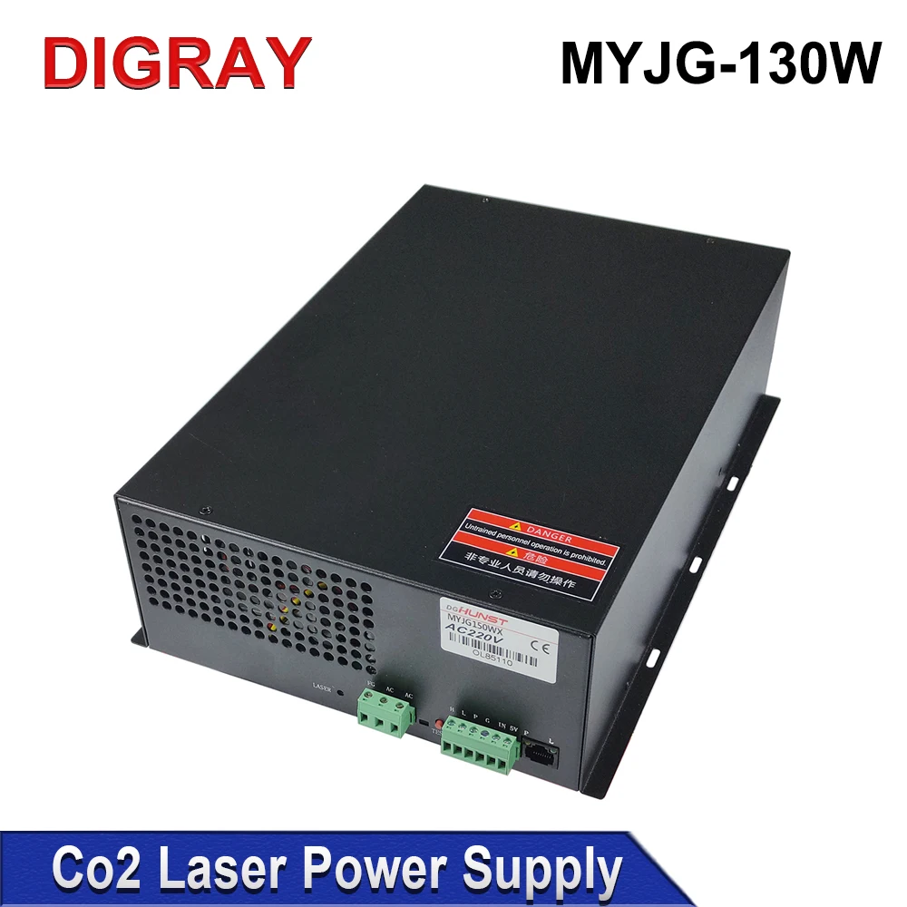 DIGRAY 130W Co2 Laser Power Supply MYJG-150W for 130W 150W Laser Cutting and Engraving Machine