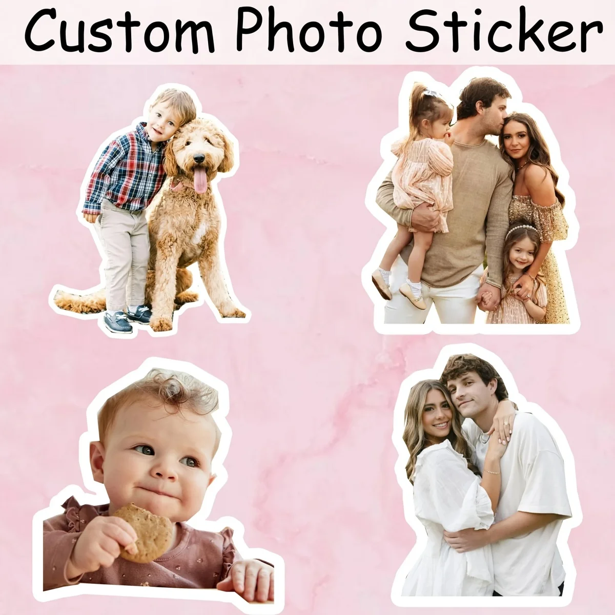 Customizable Portrait stickers, Suitable for Commemorating Friendships and Romantic Relationships, or for Decorating Gifts.