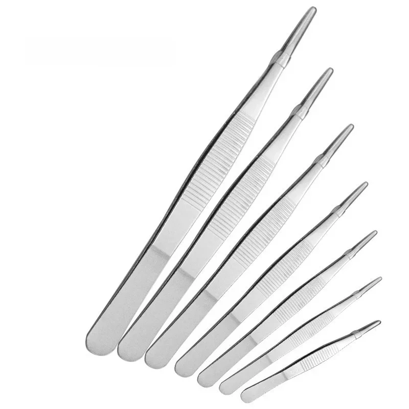 Pęseta medyczna ze stali nierdzewnej 430, długa, prosta, 12,5 cm-30 cm, prosta główka, zagęszczająca narzędzia medyczne — zdjęcie 2