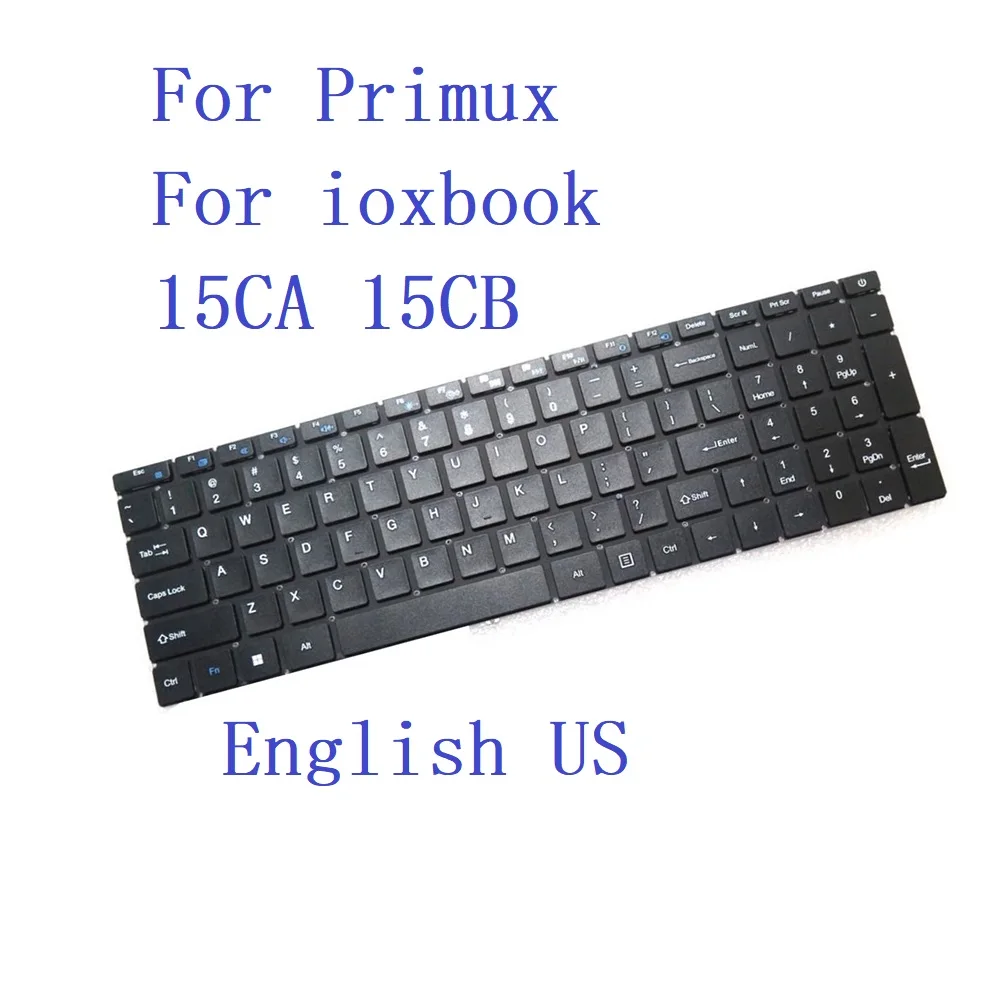 English US Laptop Frameless Keyboard For Primux For ioxbook 15CA 15CB Black New