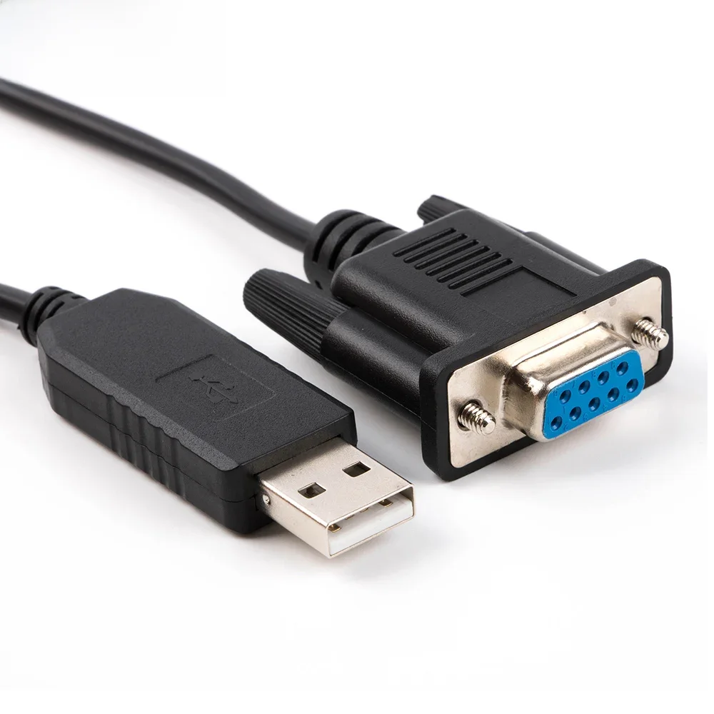 USB do RS232 Port COM Kabel szeregowy DB9 Pin Prolific cp2102 pl2303 ftdi null modem DCE Skrzyżowany przewodowy kabel adaptera RS232 COM 6ft — zdjęcie 2