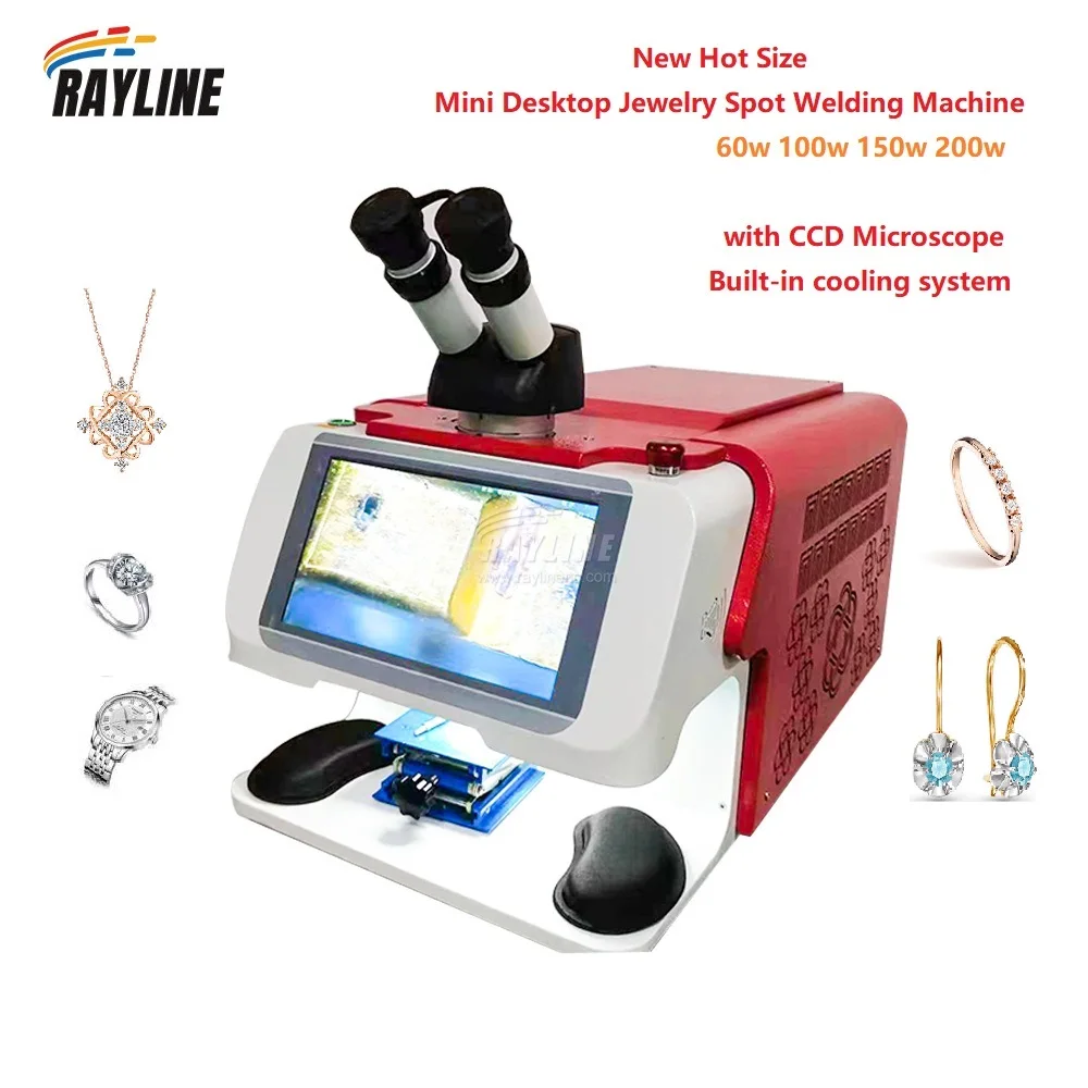 Hot Sale Jewelry Laser Welding Machine 100W 200W 160J YAG Spot Solder Laser For Gold Silver Ring Metal Steel Chain Watch Glasses