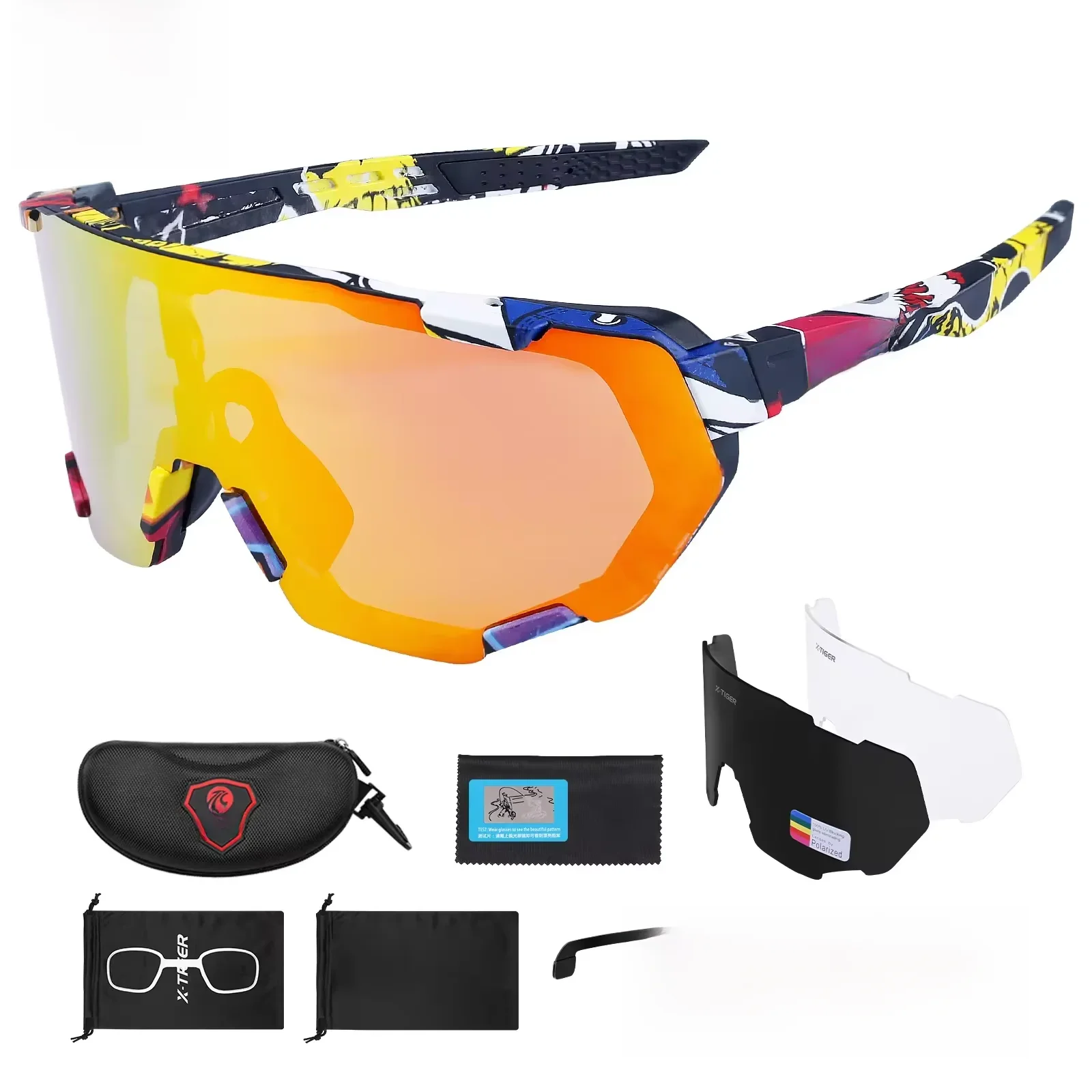 AliExpress NONE X-TIGER Polarized Cycling Glasses JTS Sports Sunglasses UV400 Bike Bicycle Eyewear Outdoor Baseball Fishing Glasses Multi Color