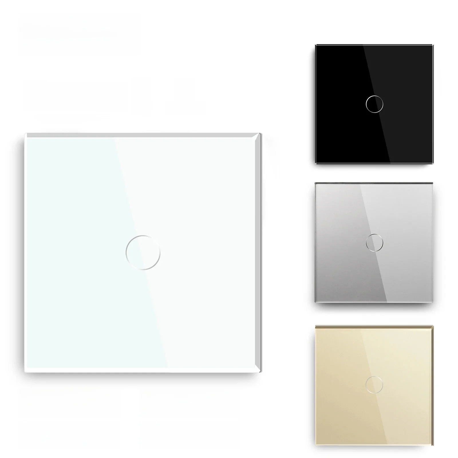 BSEED Zigbee interrupteur tactile verre 1/2/3 boutons interrupteur d'éclairage intelligent Tuya contrôleur sans fil via Google Smart Life Alexa App pas de neutre