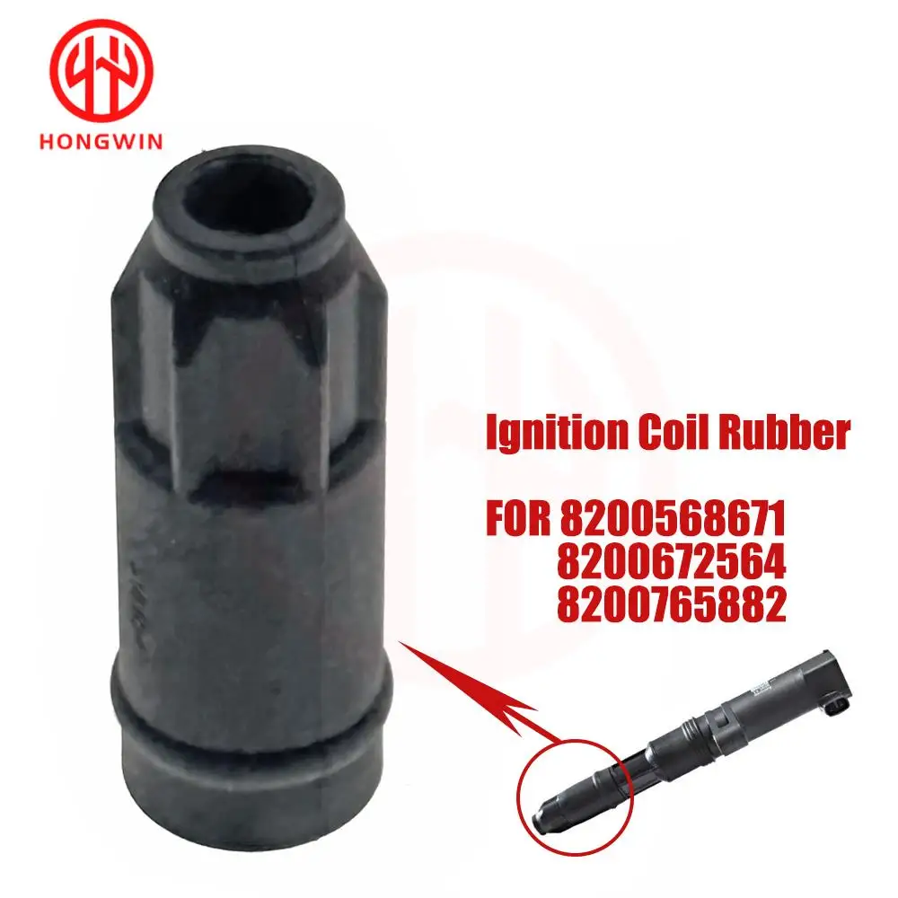 Spark Plug Cap Connector Ignition Coil Rubber Boot For Renault Opel Vauxhall Vivaro OE 8200568671 8200380267 93161188 8200765882