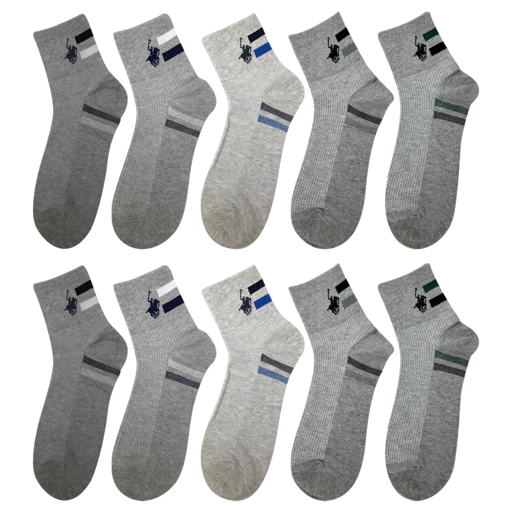 Beverly Hills Polo Club Men's Top Logo Mini Mesh Socks, Sock Set, Men's Socks, 10 Pairs