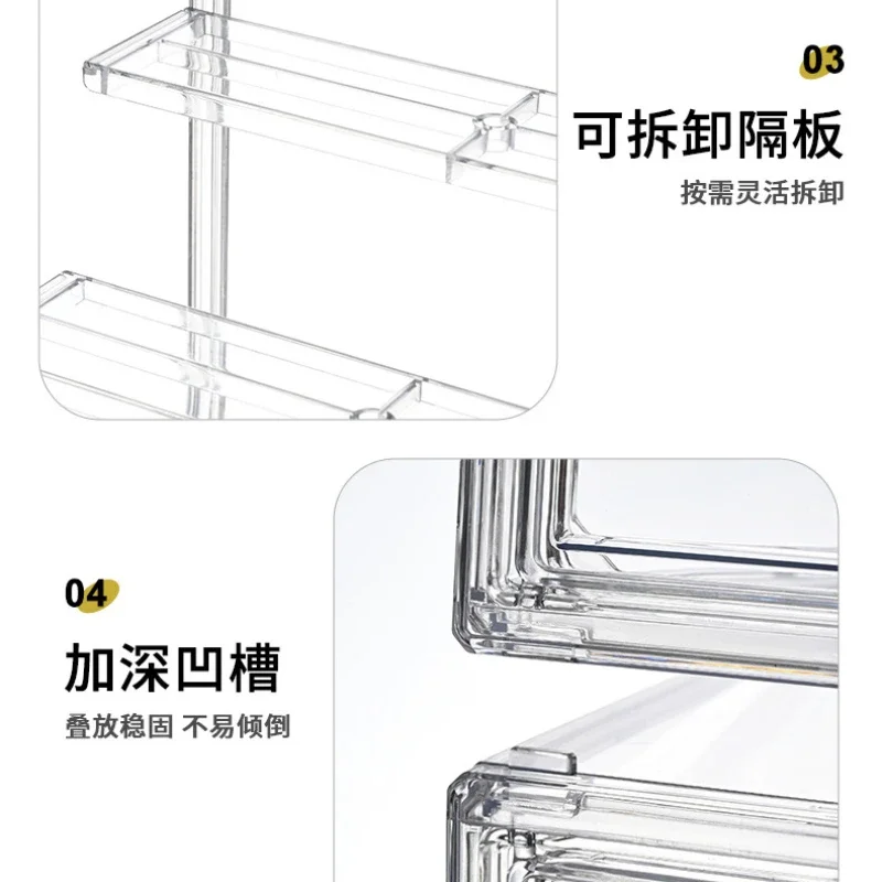 جديد أكريليك واضح أنيمي المقتنيات عرض موقف صندوق تخزين منظم أرقام صغيرة شارة حامل نموذج خزانة عرض