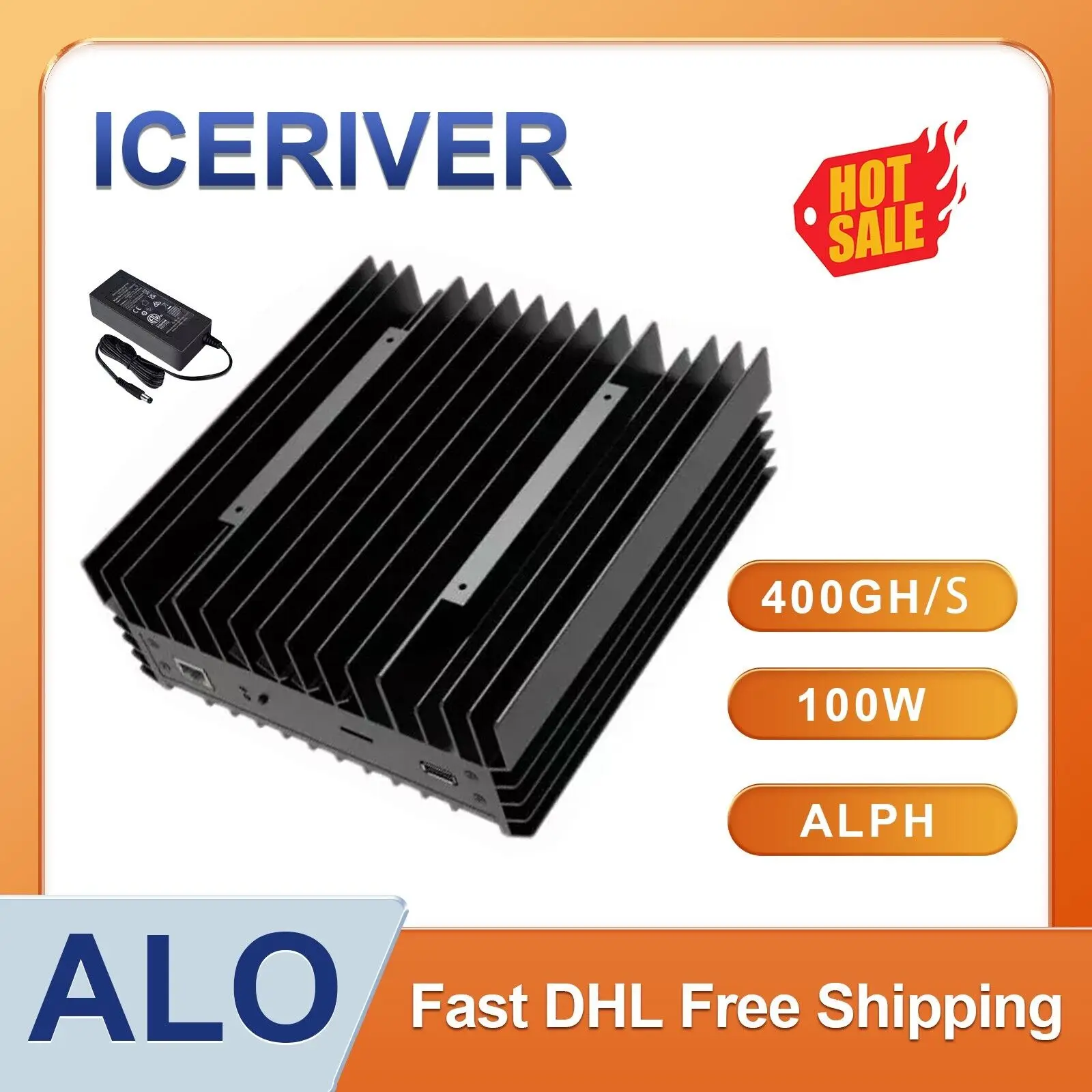 so ICERIVER ALPH AL0 400GH/S Mining Miner With PSU In Stock