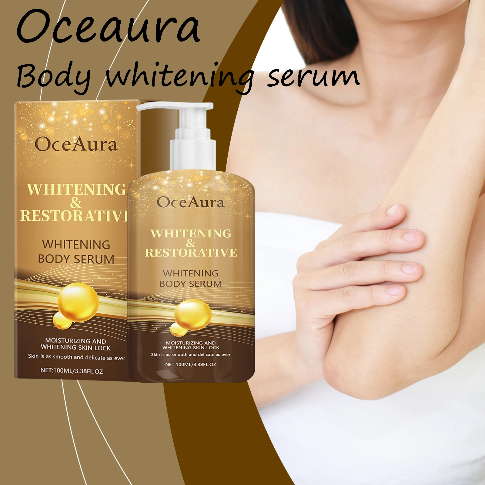

Oceaura Whitening Body Serum Moisturizing Skin Softening Restoring Nourishing Enhance Skin Elasticity Smoothing Body Skin Serum