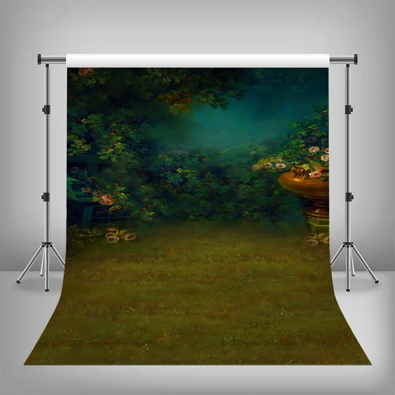 Lukisan Tangan Musim Semi Bunga Fotografi Latar Belakang Bersalin Anak Baru Lahir Potret Pemotretan Latar Belakang Foto Alat Peraga Studio Booth