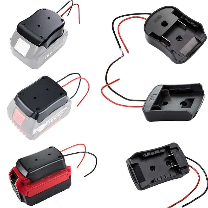 Connecteur d'alimentation pour batterie Makita/Bosch/Milwaukee 18v 14.4V, avec connecteurs de fils 14awg, adaptateur, accessoires d'outils, nouveau