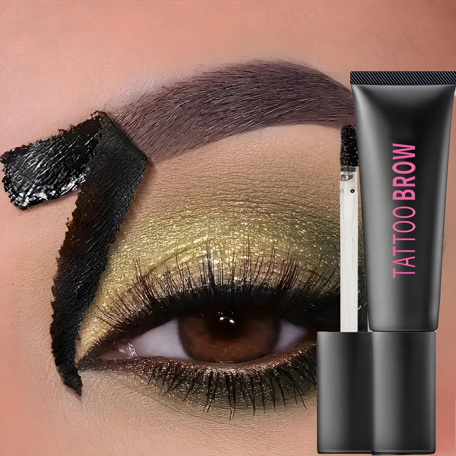 Wodoodporny tatuaż do brwi Peel Off Tint ze szablonami - Półtrwały odcień brwi trwa do 3 dni - Łatwy w aplikacji i długotrwały — zdjęcie 2