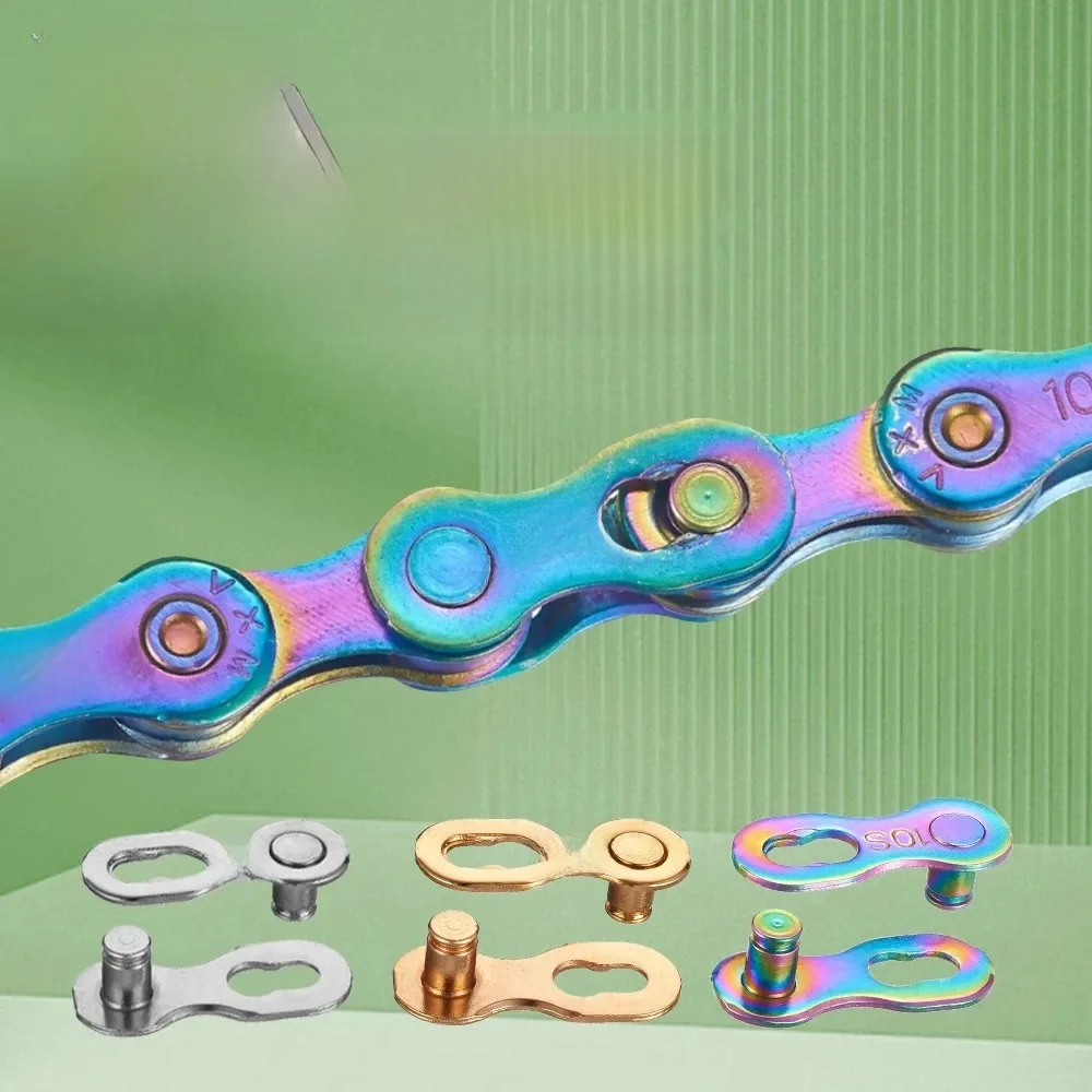 AliExpress HUIJING Bicycle magic buckle chain variable speed golden joint 7/8 9 10 11 speed quick-release buckle 12 chain buckle Bicycle Chains