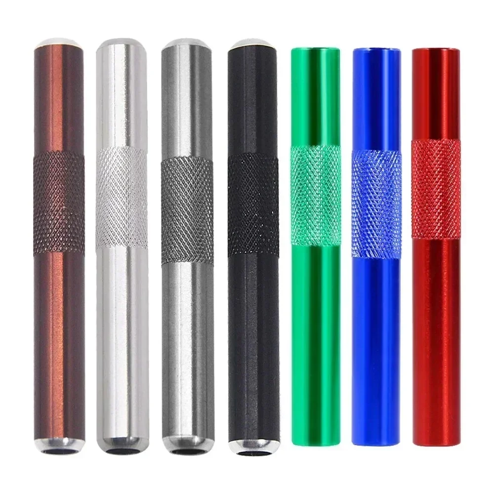 Gadget Cool en paille métallique de haute qualité pour hommes, Tube en alliage d'aluminium, Portable et polyvalent, 1 pièce