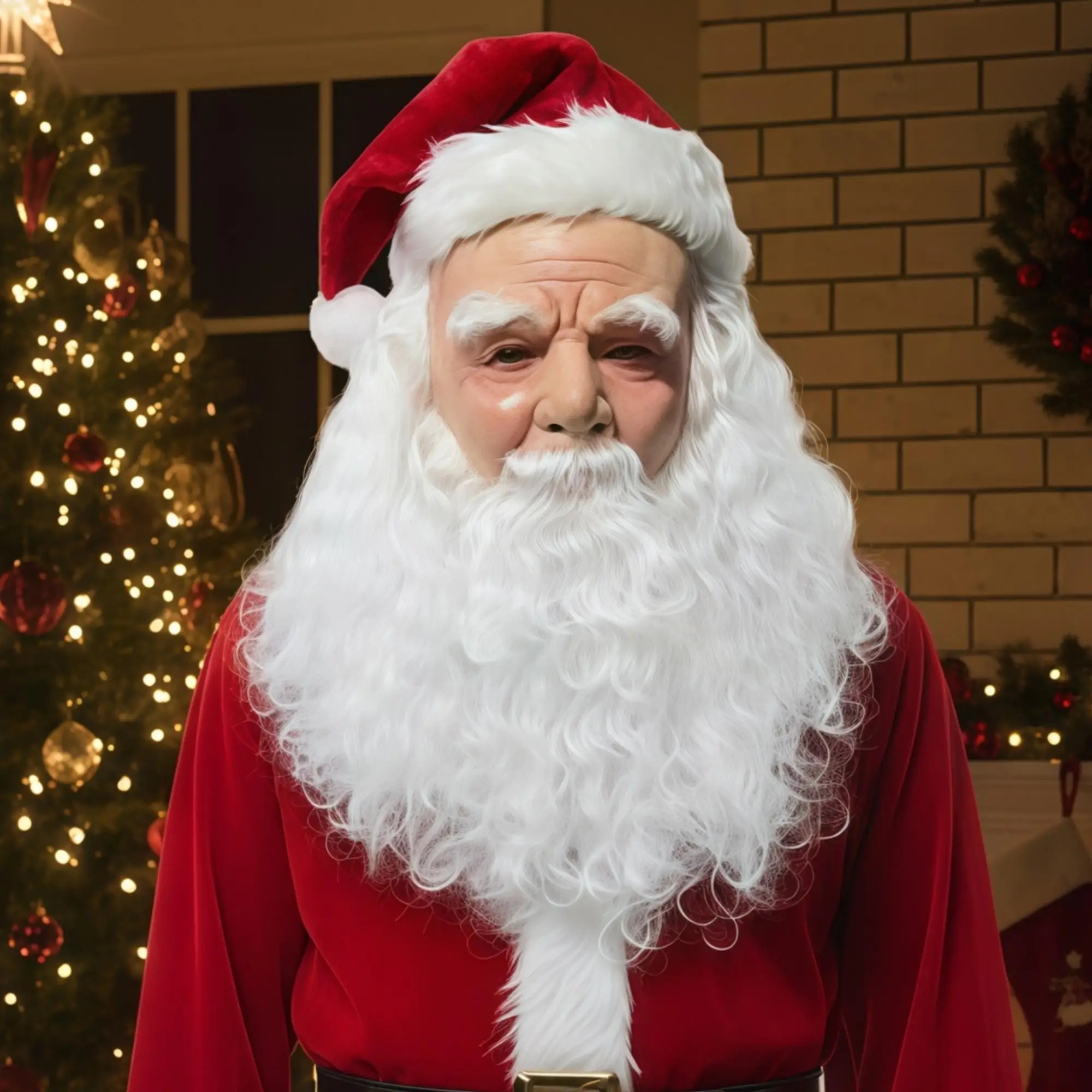 Weihnachtsmann-Maske, Weihnachten, grünes Monster, Maske, Weihnachten, alter Mann, Kopfbedeckung, Festival, Cosplay, Party, Requisite, Geschenk, Dieb, Kostümzubehör