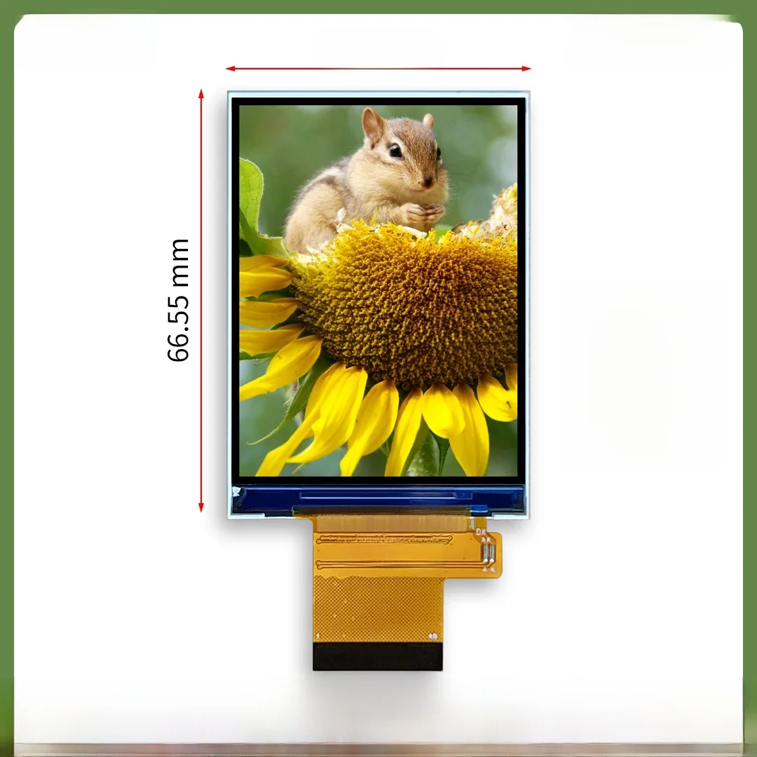 2.8-calowy wyświetlacz LCD o rozdzielczości 480*640, interfejs MIPI ST7701S, interfejs RGB, kolorowy ekran TFT D280FPC930C-B, 2.8-calowy ekran LCD — zdjęcie produktu 6