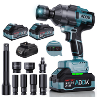 Anajqaqia 1600N.M Cordless Impact Wrench, 21V 2x4.0Ah, Batteries Brushless Impact Wrench, 6-Speed Gearbox, for Truck Car