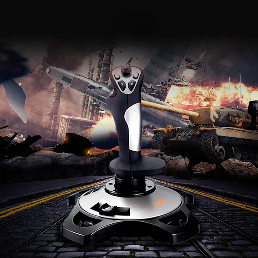 PXN-2113 Pro Joystick Flight Simulator Gamepad Contrmatérielle PC Flight Simulation Cockpit Stick pour PC/Desktop Game Accessrespiration