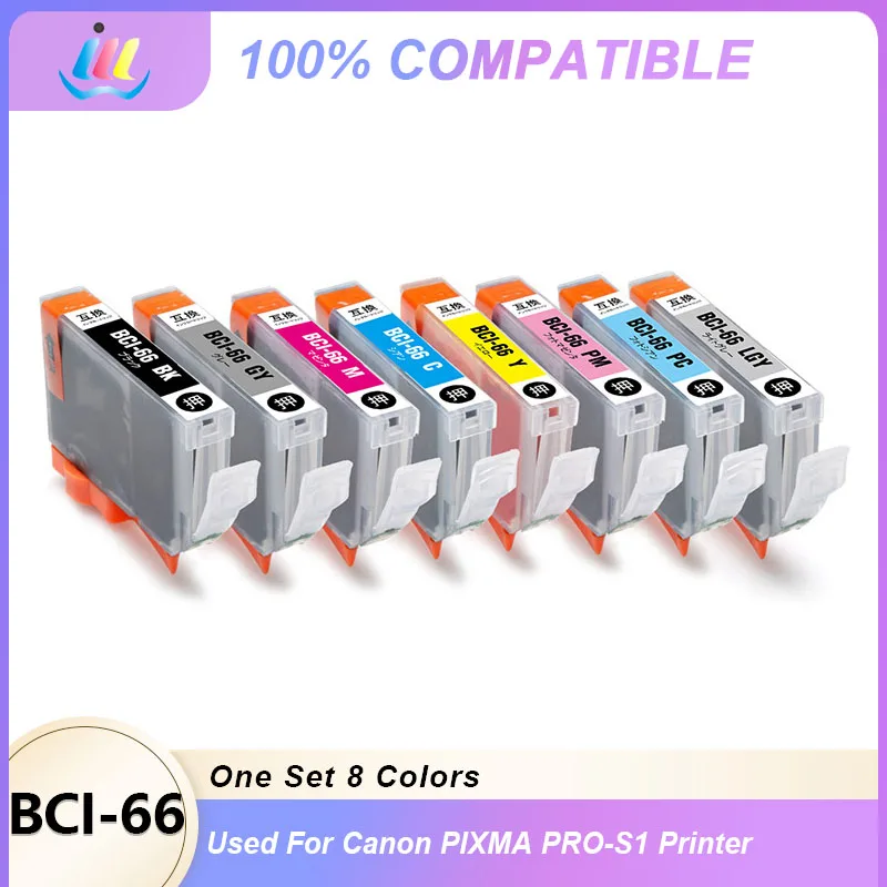 BCI-66 BCI66 Ink Cartridge Compatible for Canon Pro-S1 Printer Ink Designed for 66 66 Ink PRO-S1 Printers 1set