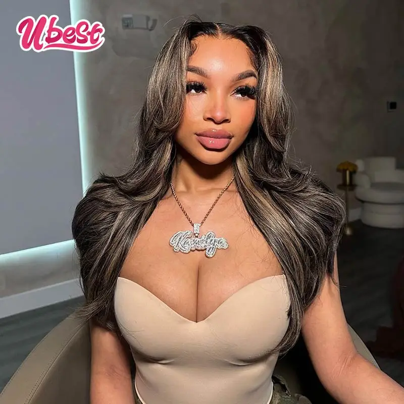 

Ubest Mixed Color 1b 27 Body Wave 13x6 Lace Front Human Hair Wigs For Black Women Lace Frontal Wig 30 Inch 13x4 Closure Wig