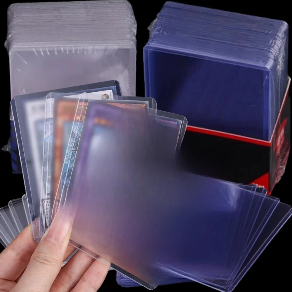 Couverture transparente pour carte à jouer, 10 à 50 pièces, support de manchon de protection Transparent pour jeu de société Pokemon, dossier d'identité, Kit de pochette Photo