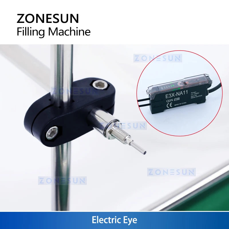 ZONESUN Auto 2-head Liquid Filler with 1.2m Belt Conveyor Heat Resistant Bottle Filler for Water Beverage Coffee ZS-DPYT200L