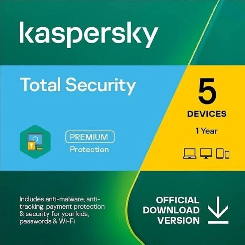 Kaspersky toplam güvenlik 2024 1-3-5 appareil 1 bir par e-posta TVA dahil