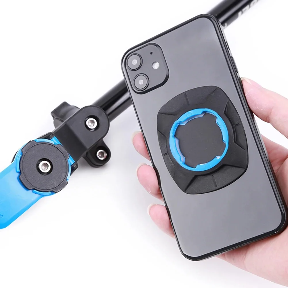 AliExpress Bike Phone Holder Patch Shock-resistant Rotatable Motorcycle MTB Bicycle Scooter Handlebar Bracket Security Quick Lock Support