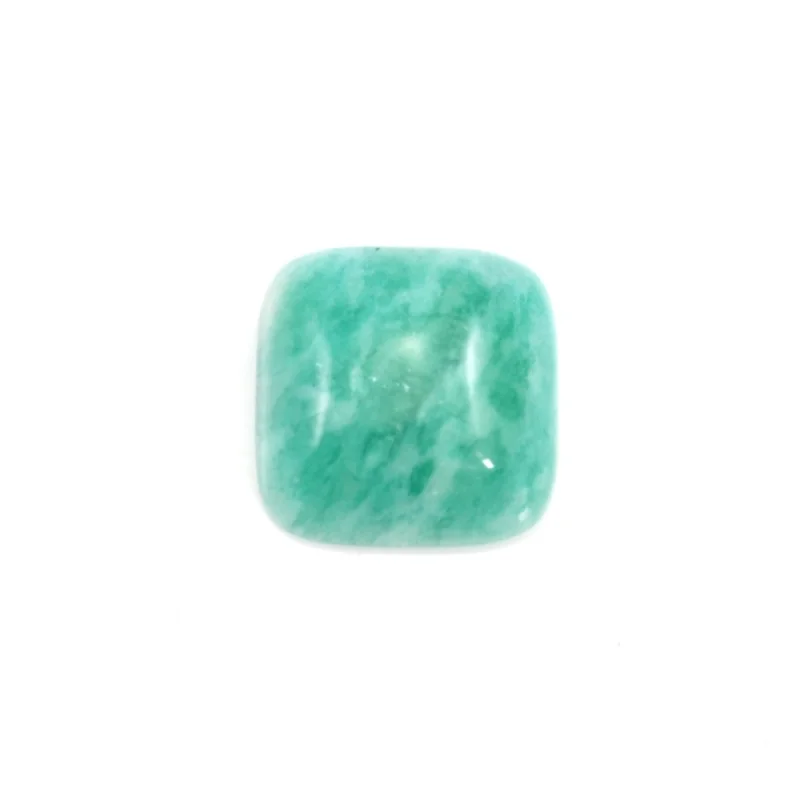 5pcs  Peru Amazonite Cabochon  Cab Square Shape 8/10mm Genuine Natural Stone For Jewelry Making Craft  Earrings Ring DIY Pendant