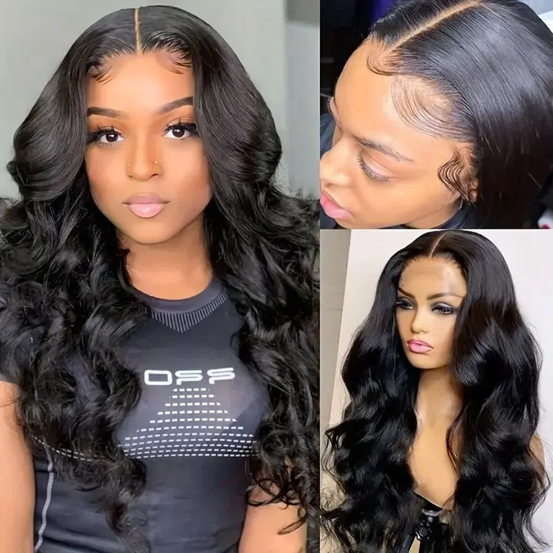 

Glueless Wigs Human Hair Pre Plucked Pre Cut 5x5 4x4 HD Lace Closure Wigs Human Hair Body Wave Wig for Beginners 180% Density