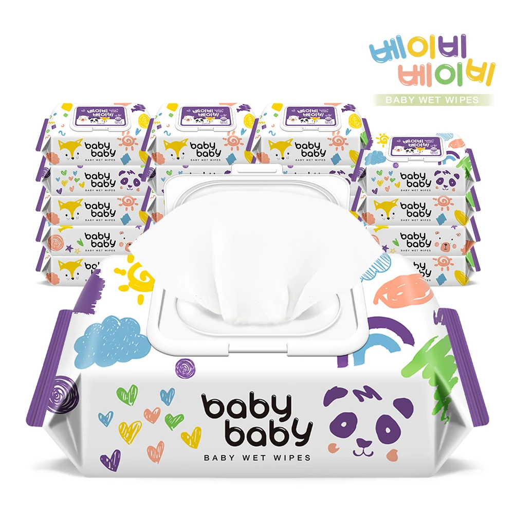 Baby Baby Daily 110 Sheets 20 Packs Cap type baby wet wipes