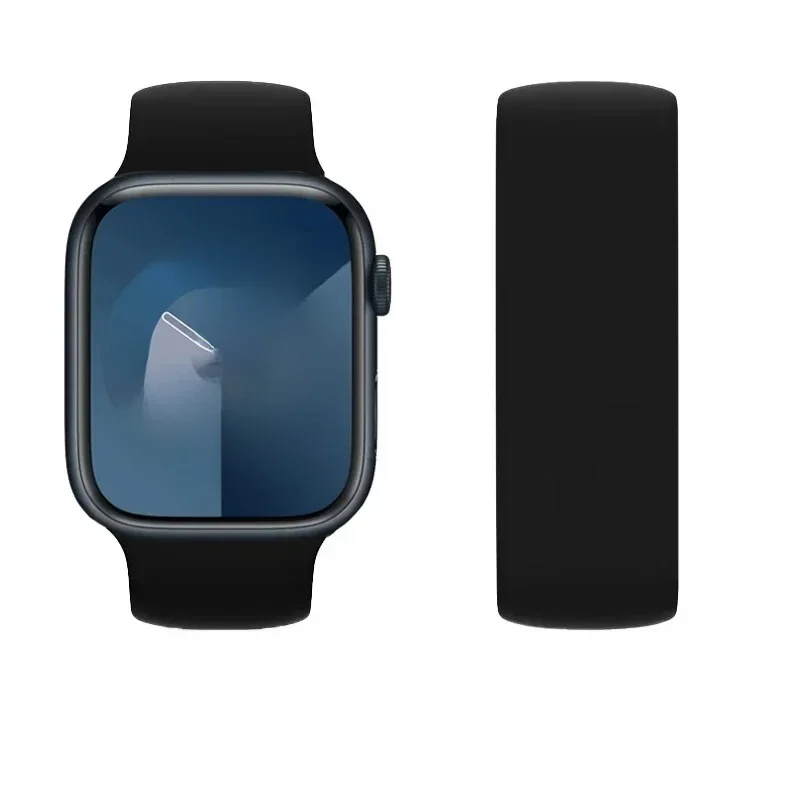 Solo Loop Silikon für Apple Watch Band 46 mm 44 mm 45 mm 41 mm 49 mm 38 mm 42 mm Gürtelarmband iWatch Serie 10 9 8 7 6 Ultra 2 Armband