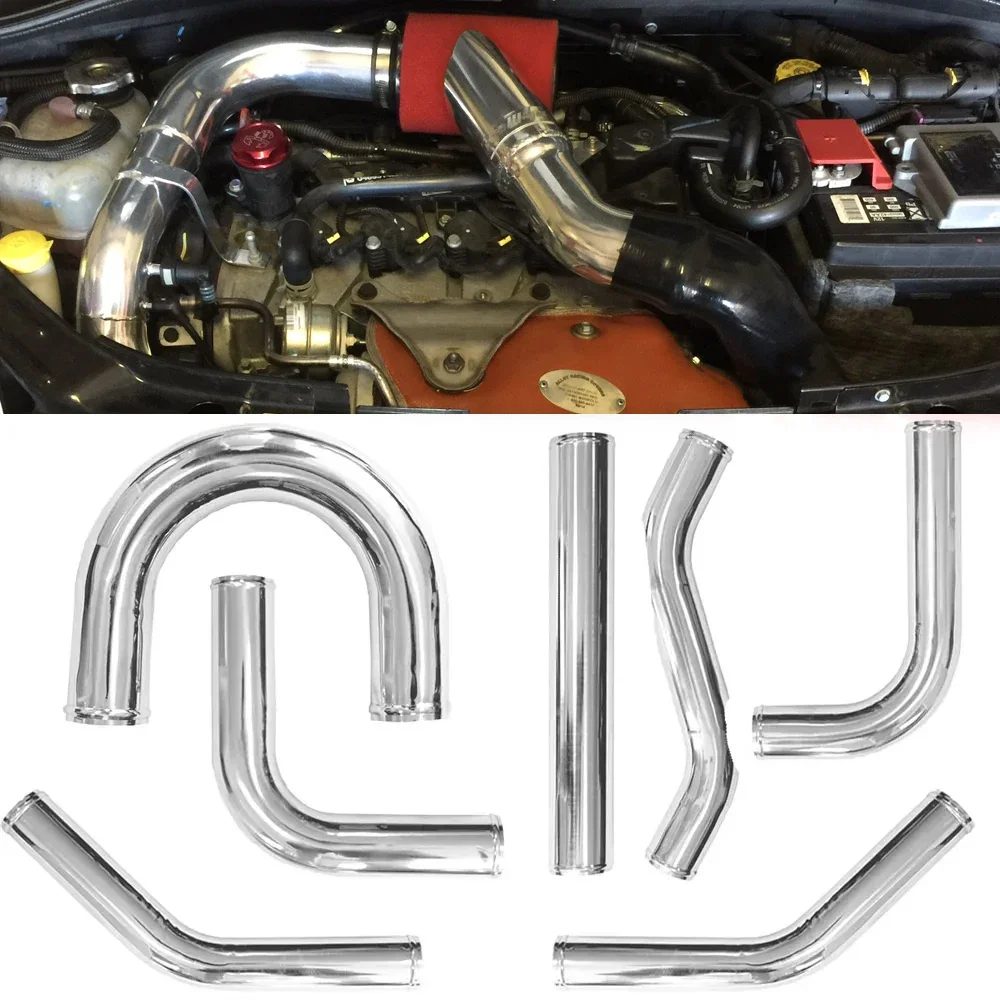Tuyau universel en aluminium pour voiture de course, refroidisseur intermédiaire, prise d'air froid, 0mm, 45mm, 90/180mm, Leuven L, S Type, 51mm, 57mm, 63mm, 70mm, 76mm, 500mm