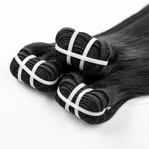 Imagen 2 del producto Extensiones de cabello humano liso de hueso vietnamita crudo doble dibujado 16A 22 24 26 pulgadas 100% extensiones de paquete de cabello virgen crudo sin procesar