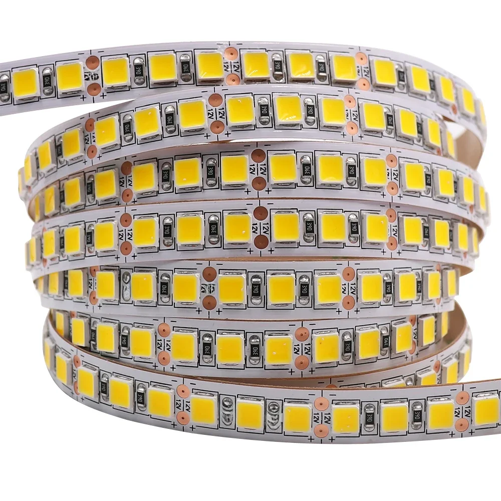 12V 5M LED-Streifenlicht 5054 5050 2835 RGB SMD 120LED 60LED 240LED 5630 Wasserdichtes flexibles LED-Band für Heimdekoration 9 Farben
