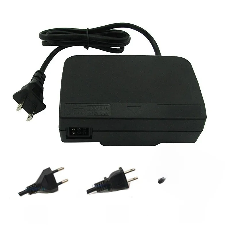 Do konsoli do gier Nintend N64 EU/US/AU Wtyczka EU Zasilacz sieciowy Konwerter zasilania Ładowarka ścienna Ładowarka podróżna Ładowarka do użytku domowego i podróżnego — zdjęcie produktu 7