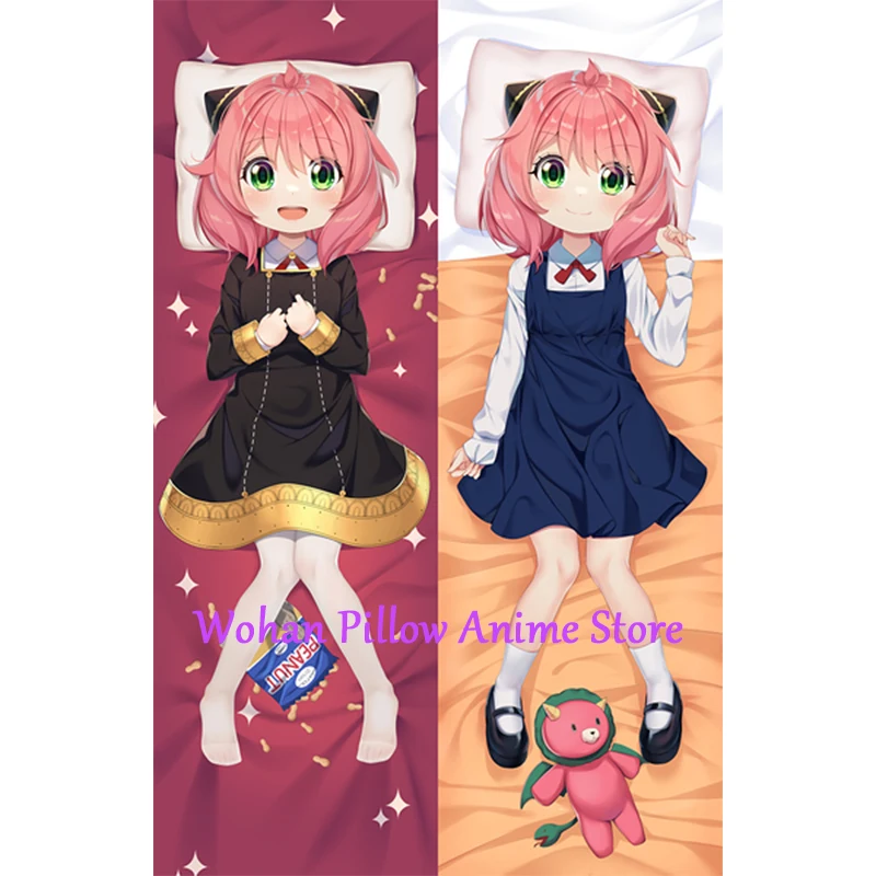 Dakimakura Anime Pillow Cover Anya Double Sided Print Life-size Halloween Christmas Decoration