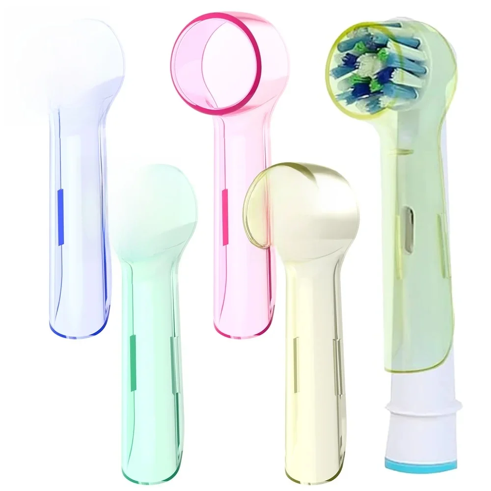 4 pièces compatibles avec les têtes de brosse à dents électrique Oral B, housses anti-poussière, capuchons de protection de tête de brosse pour le rangement et les voyages