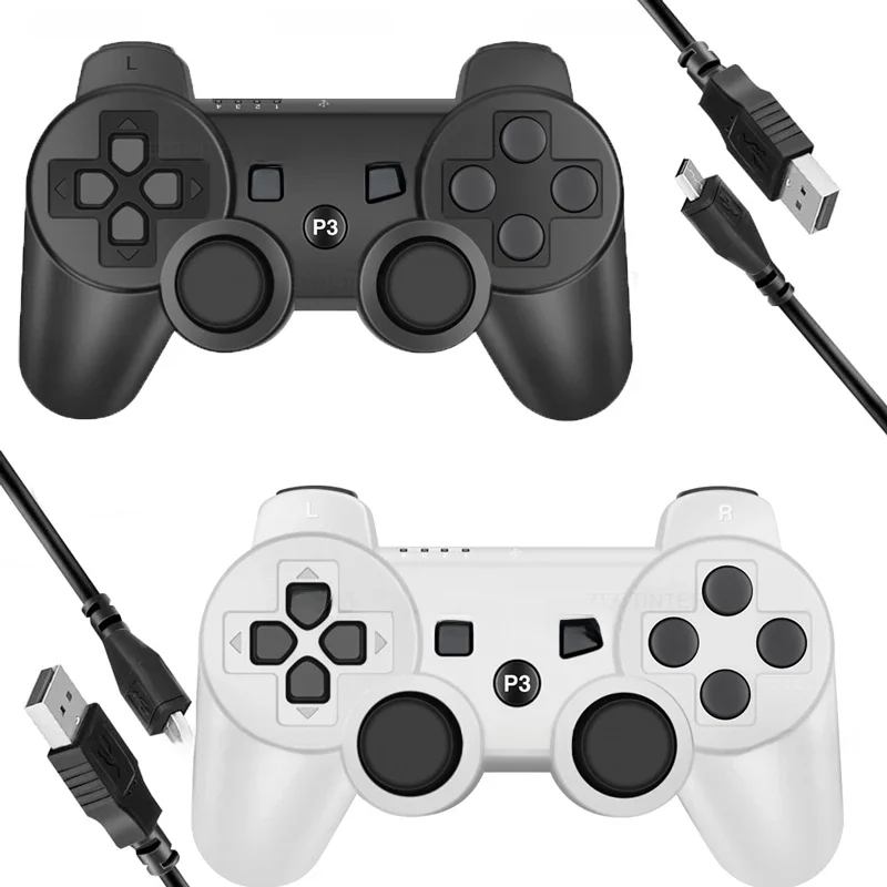 Bluetooth Gamepad para Sony PS3 Console, Suporte Controlador, Mando Joystick, PC Game