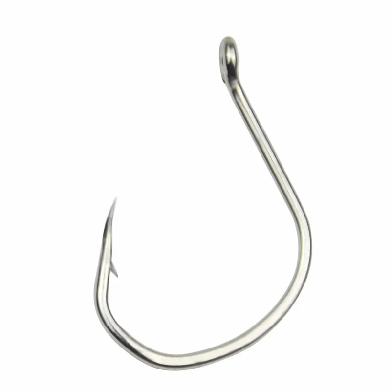 500 Stuks Vishaak Jigging Eyed Head Heldere Tin Jighead Vishaak Roestvrij Voor Snoek Tonijn Bass Zeevissen Accessoire Goederen Pesca - afbeelding 2